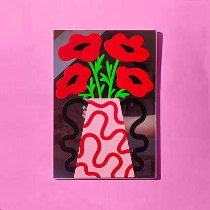 'Poppy Vase' Mirror