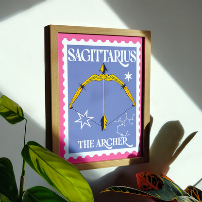 'Sagittarius: Stamp' Print