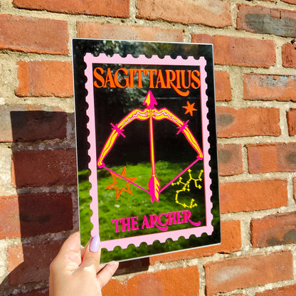 'Sagittarius Zodiac Stamp' Mirror