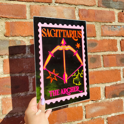 'Sagittarius Zodiac Stamp' Mirror