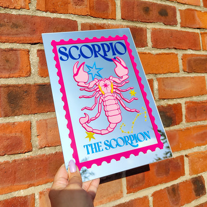 'Scorpio Zodiac Stamp' Mirror
