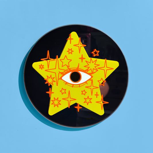 'Star Dust' Round Mirror