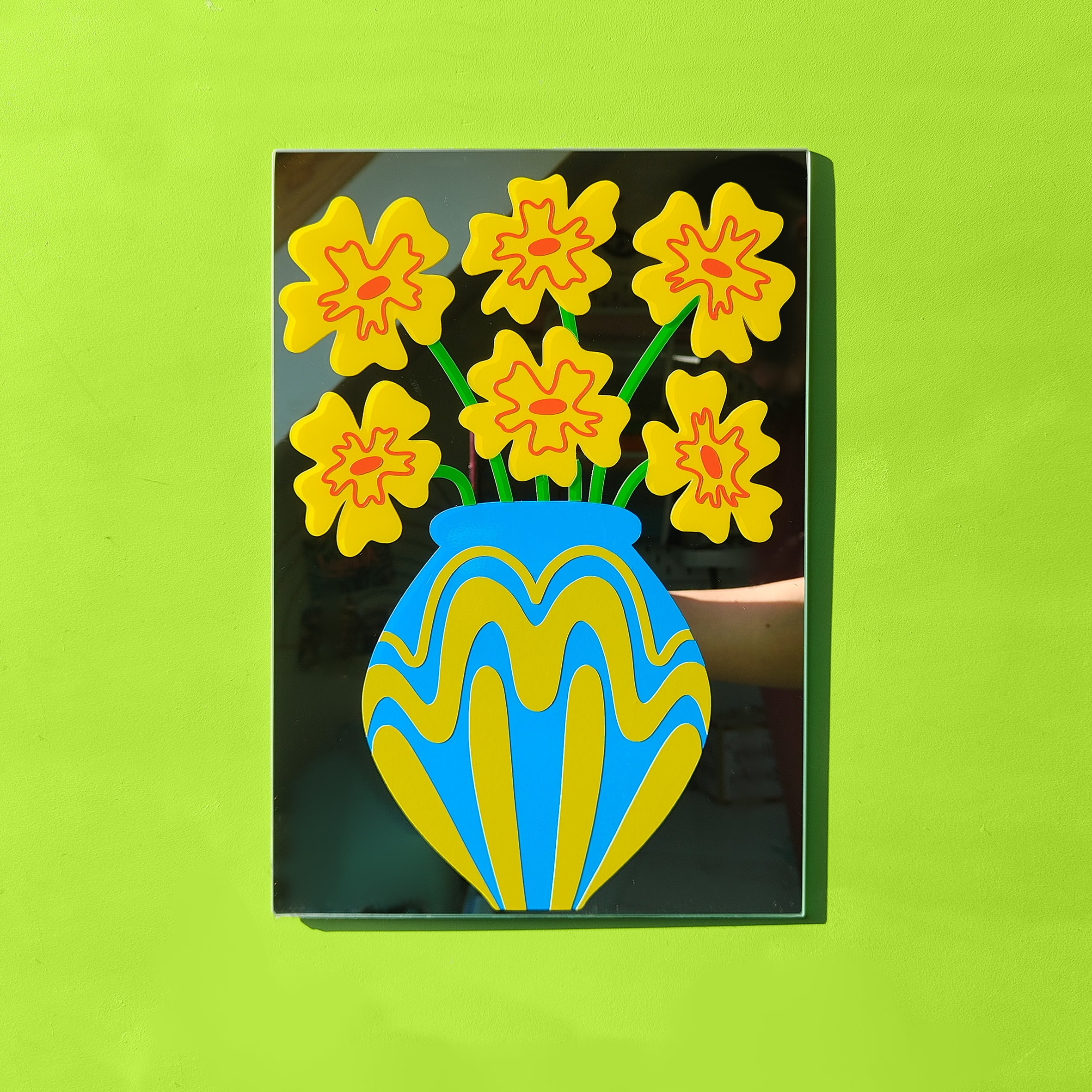 'Wave Vase' Mirror