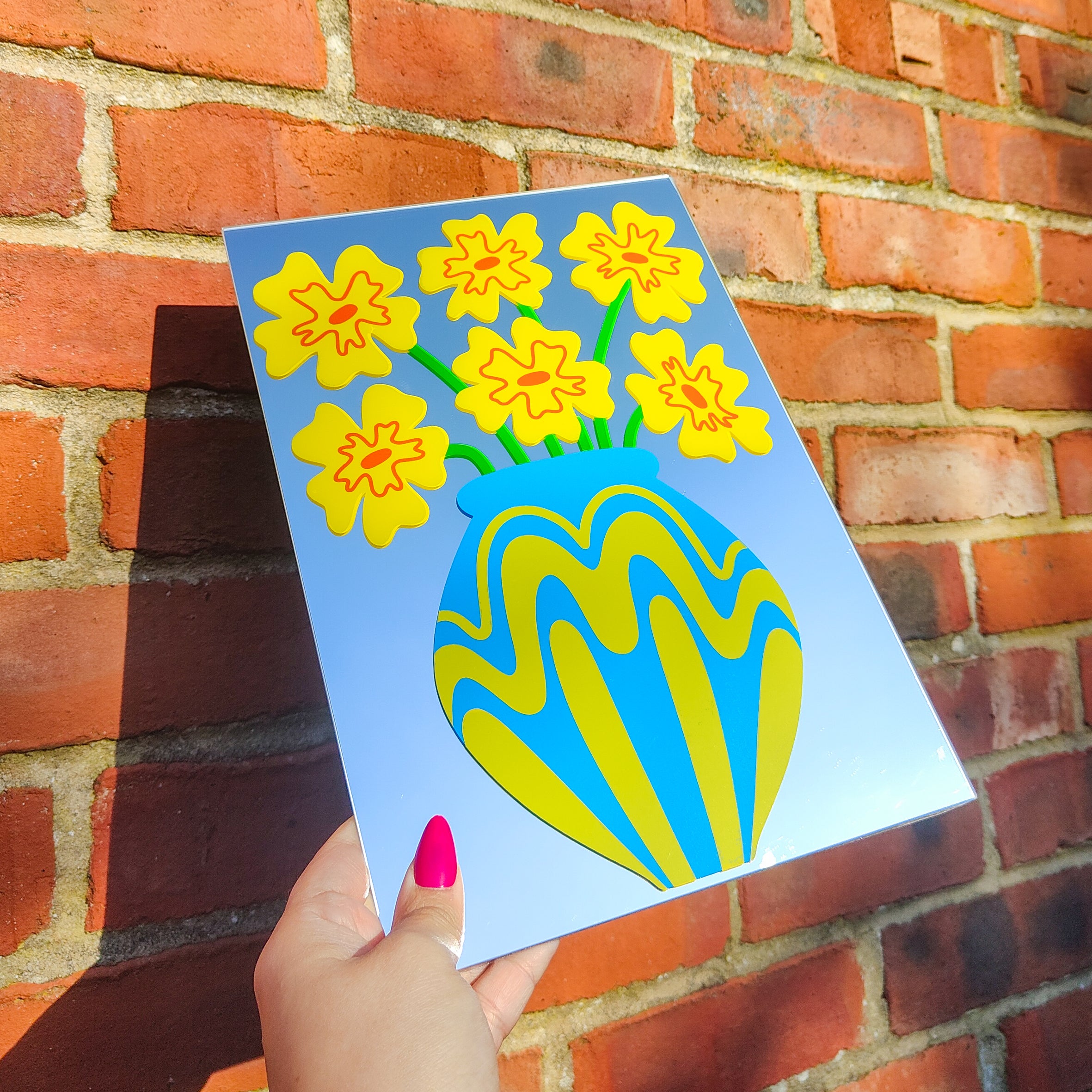 'Wave Vase' Mirror
