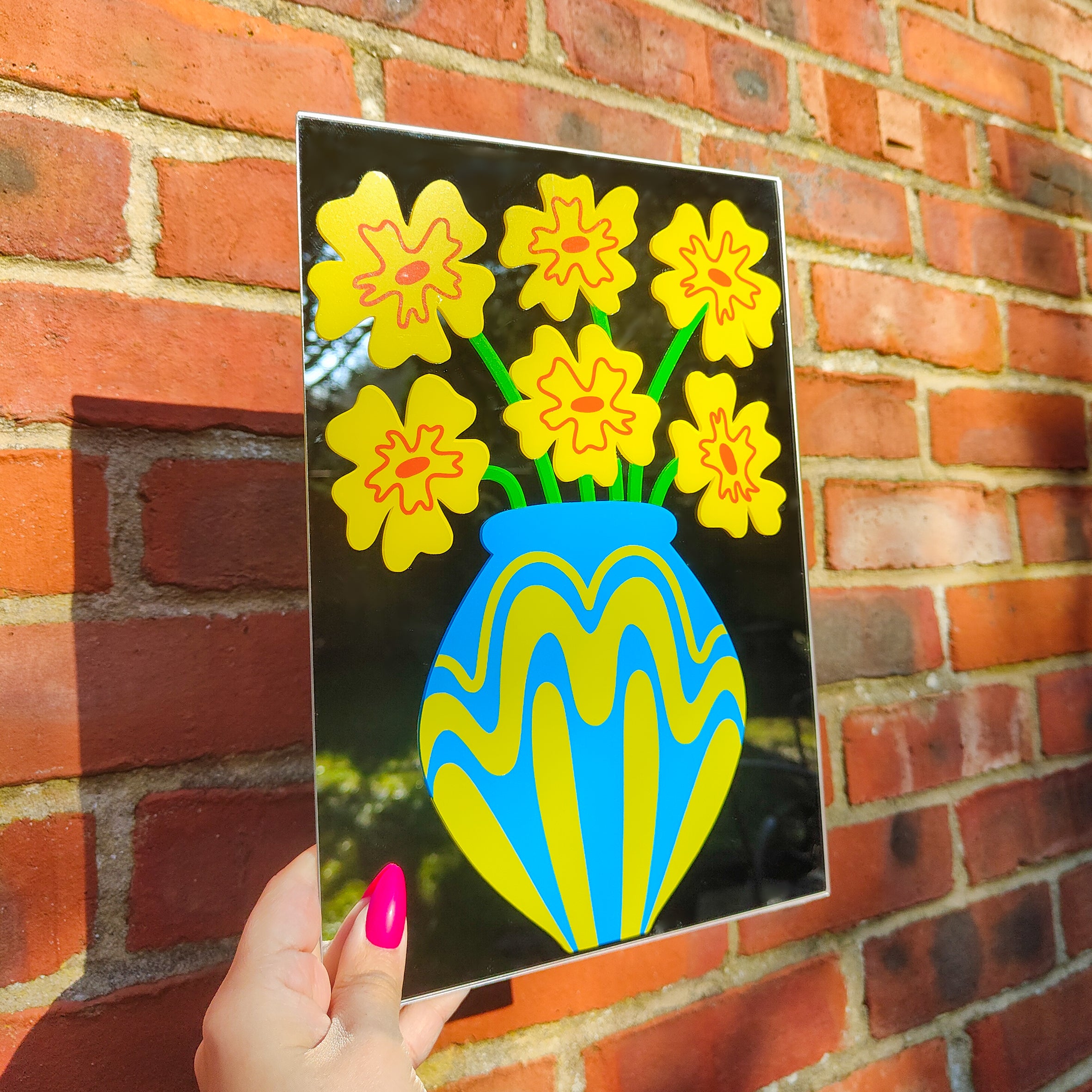 'Wave Vase' Mirror