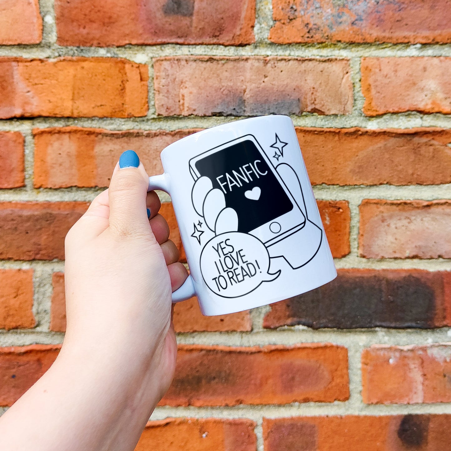 'I love to read...Fanfic' Mug