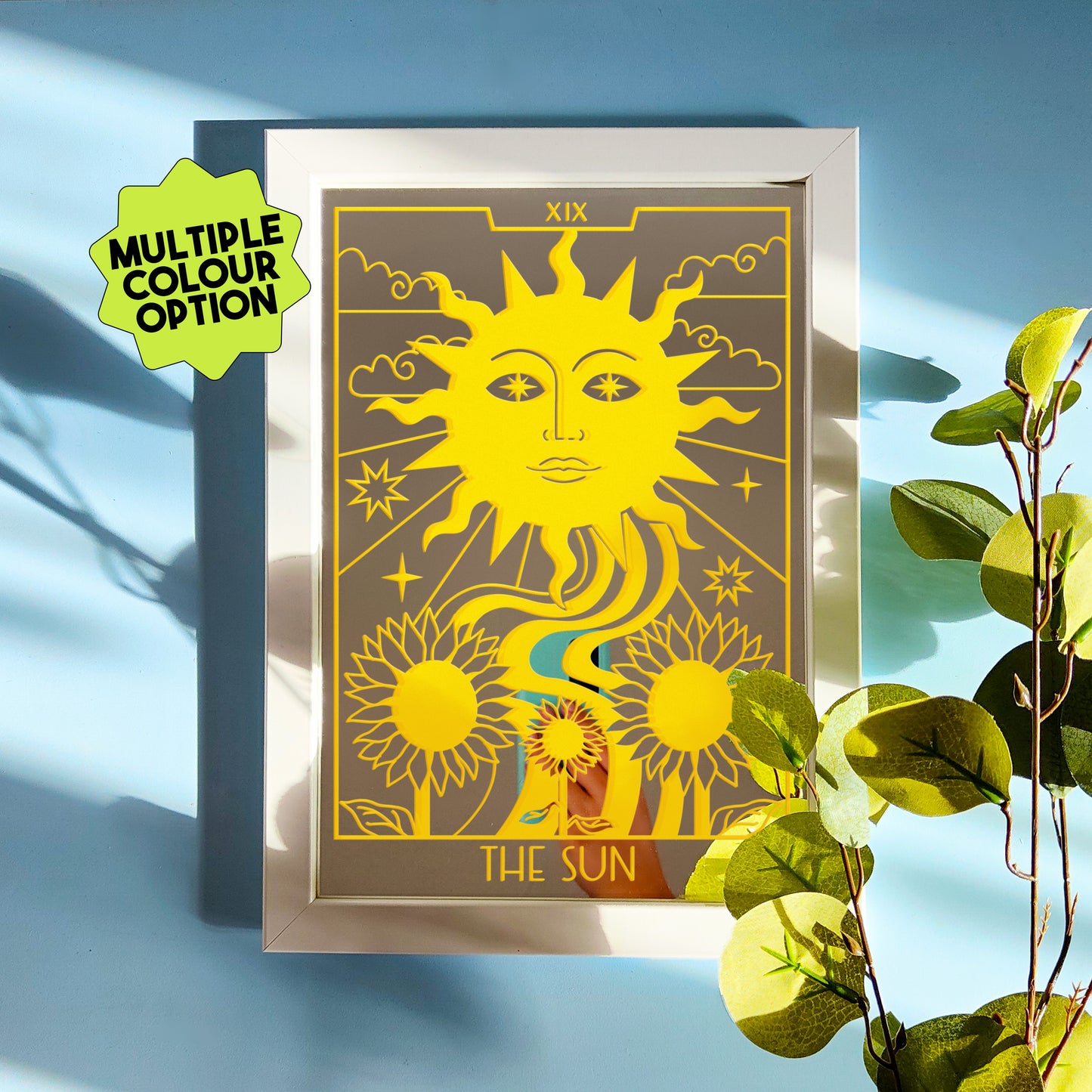 'The Sun' Mirror (Choose your colour)