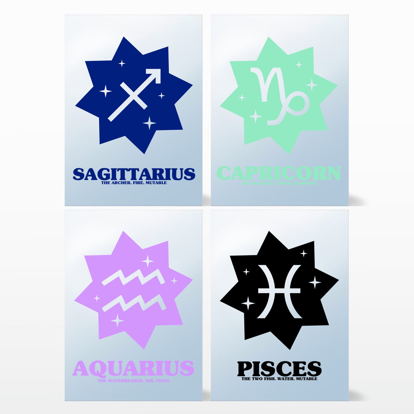 'Zodiac Star' Mirror (Choose your Sign + Colour)