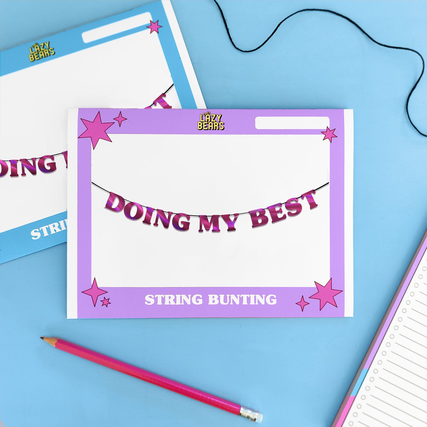 'Doing My Best' String Bunting (Choose your colour)