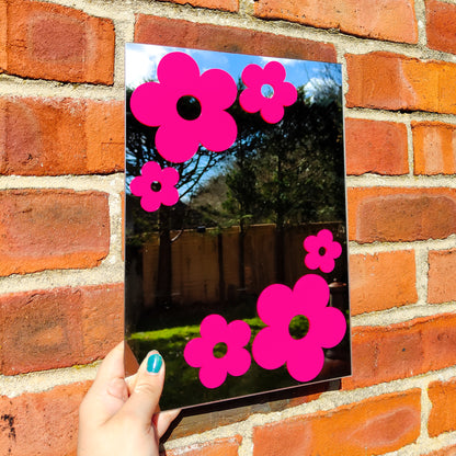 'Flower Power' Mirror (Choose your colour)