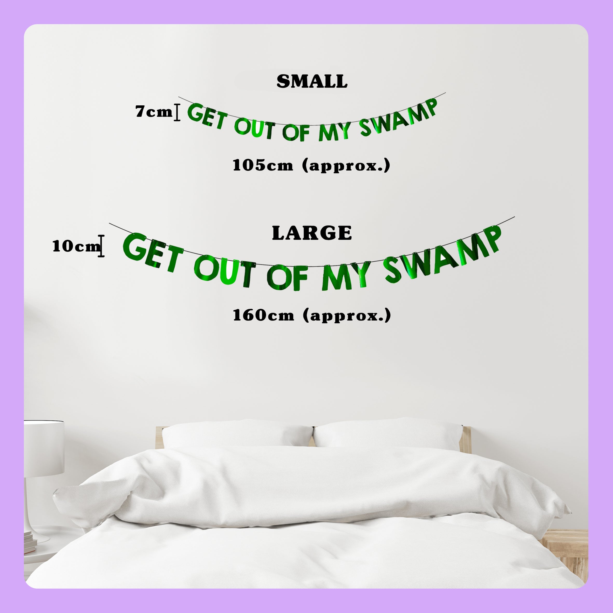 'Get out of my Swamp' String Bunting (Choose your size)