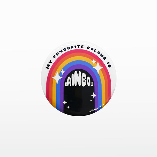 'My favourite colour is Rainbow' Badge