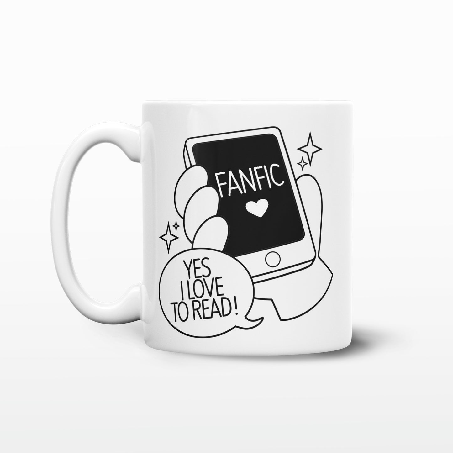 'I love to read...Fanfic' Mug