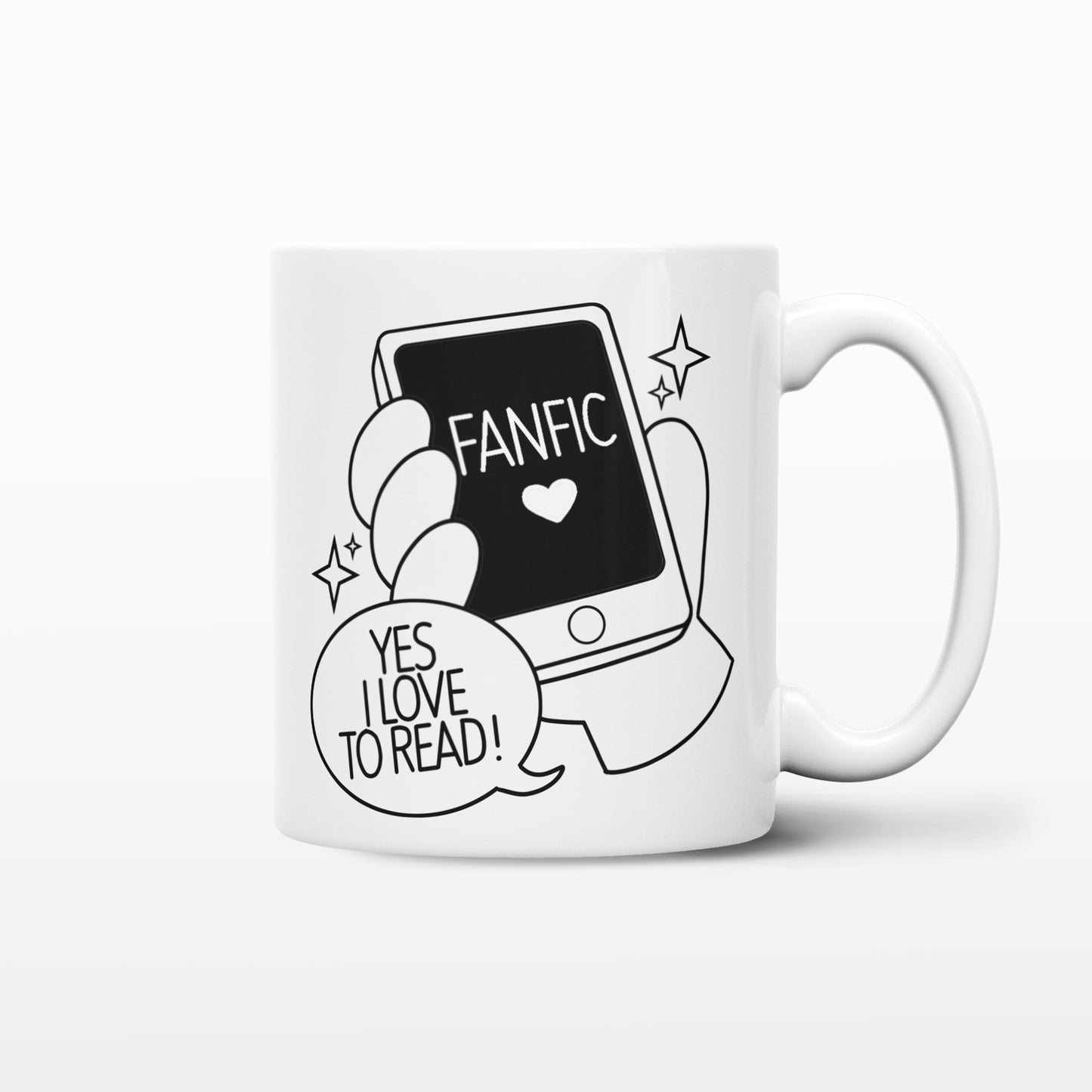 'I love to read...Fanfic' Mug