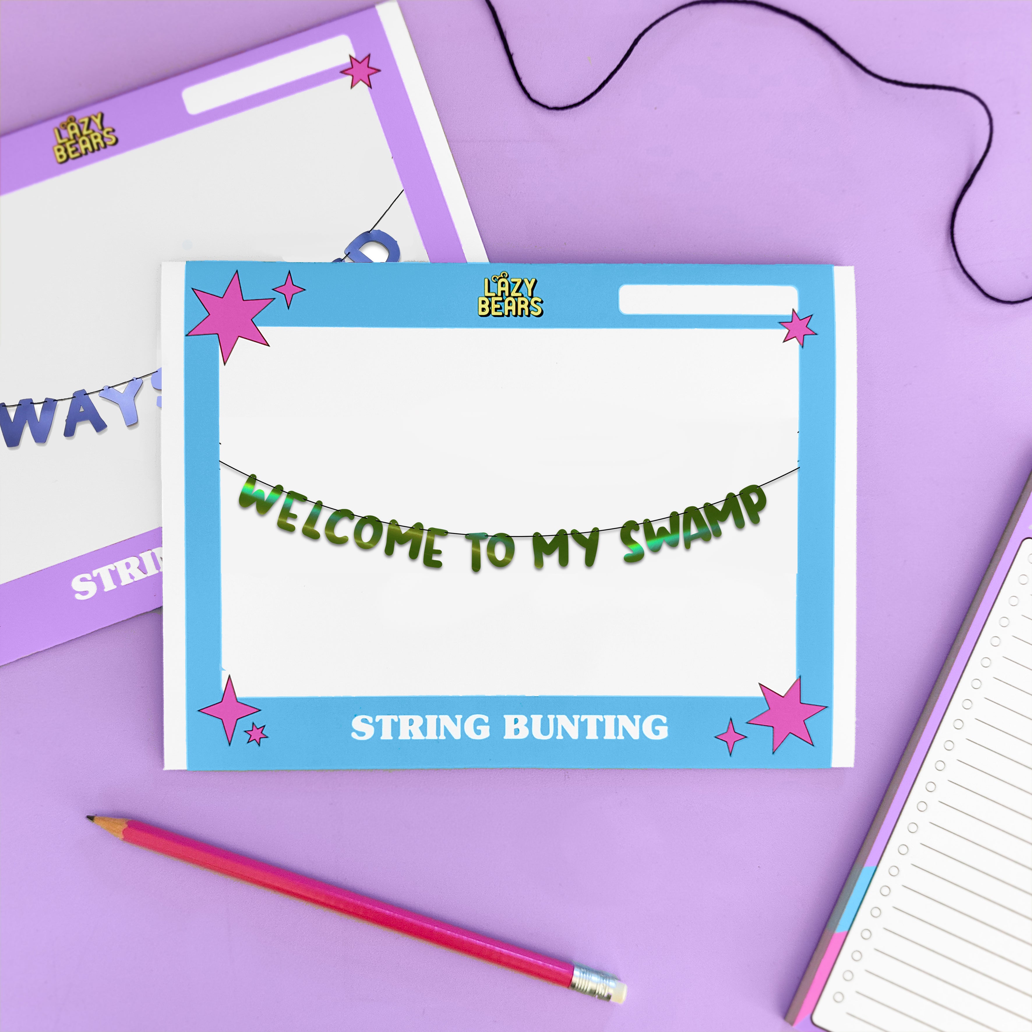 'Welcome to my Swamp' String Bunting (Choose your size)