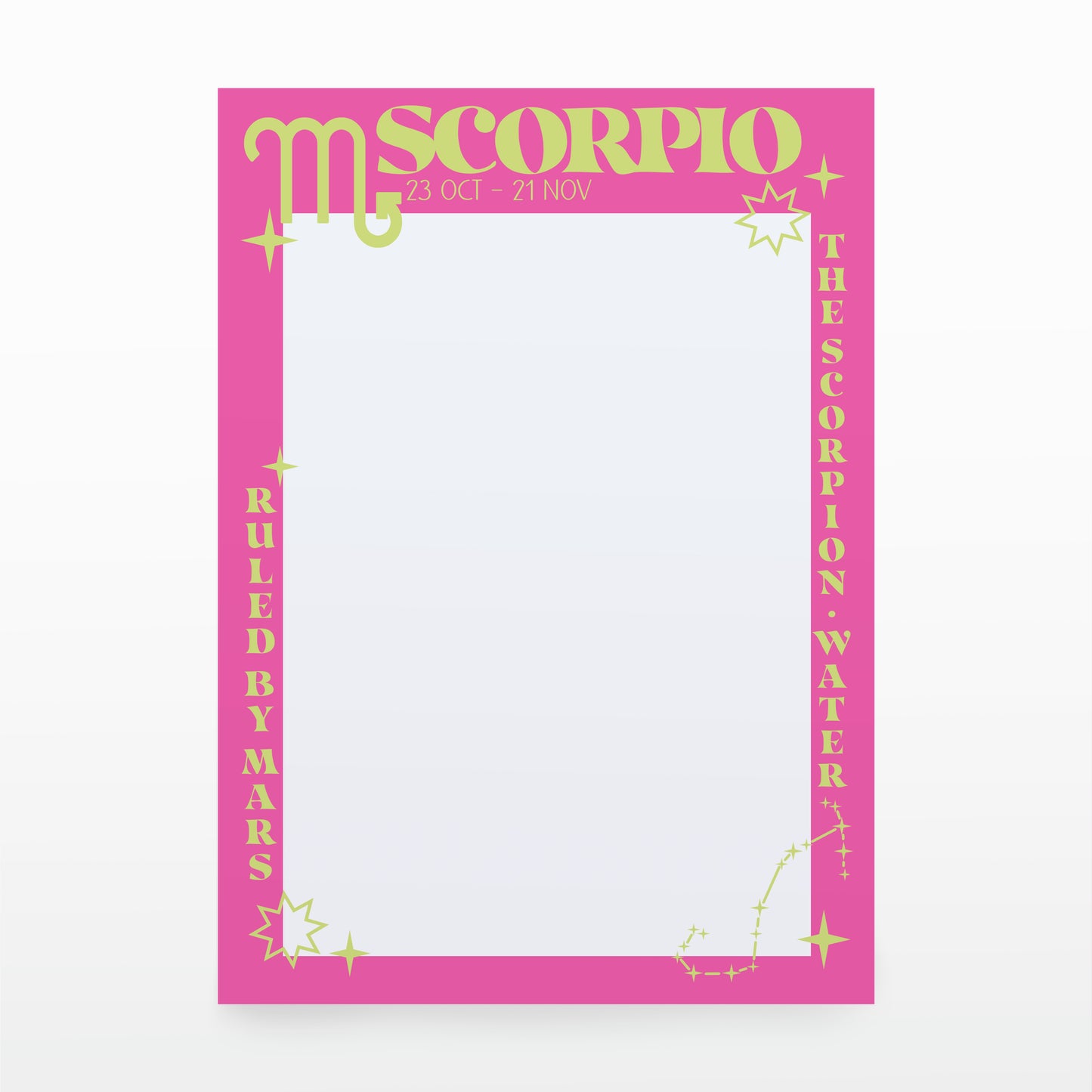 'Zodiacs' A5 Desk Pad/Notepad