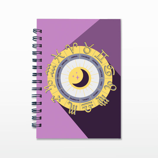 'Zodiac Wheel' A5/A4 Notebook