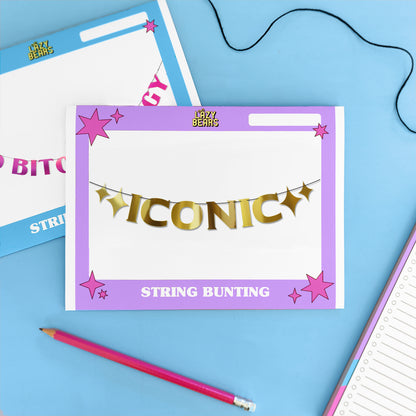 'Iconic' String Bunting (Choose your Colour)